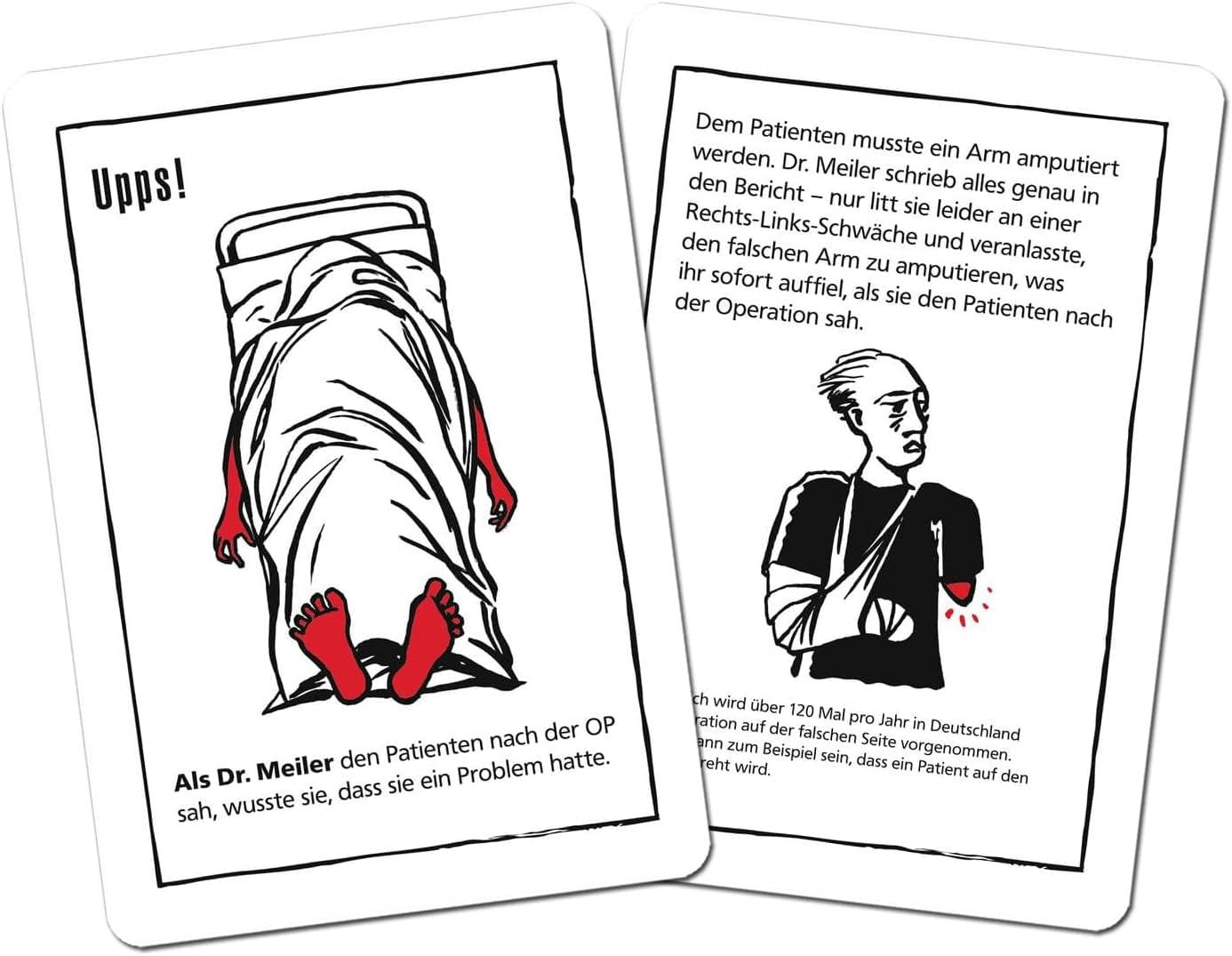 Moïse. Black Stories Medicine - 50 puzzles avec des cas du monde de la médecine, un jeu de cartes criminelles avec des variantes de jeu et des jetons de score, un jeu de réflexion pour adolescents et adultes.