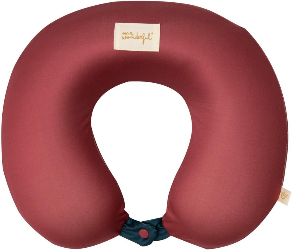 Mr. Wonderful - Oreiller de voyage - Grenat - Oreiller de voyage - En polyester Oreillers de voyage Naty Shop