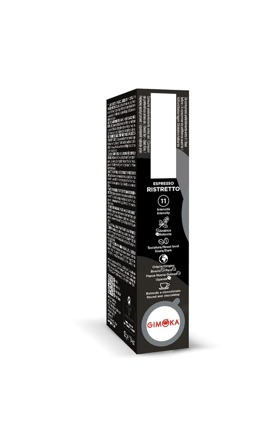 Gimoka Kaffeekapseln Espresso Ristretto, Intensität 11/13-100 Kapsel aus Aluminium - Compatible avec Nespresso* Haushalts-Espressomaschinen - 100 Stück (10 x 10 Getränke) - Hergestellt en Italien