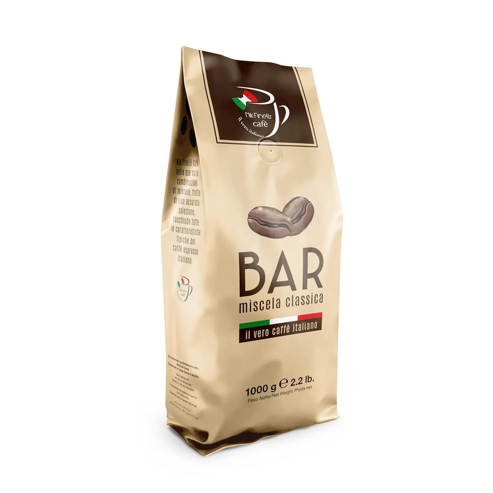 NIK CAFE' – Mélange Classico – grains de café torréfiés. Son Excellence, le robuste. 100% robuste