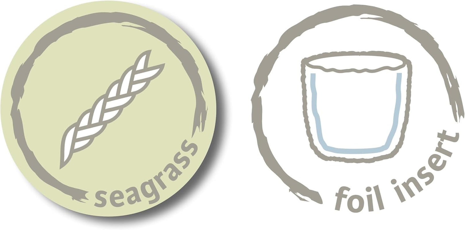 Scheurich Seagrass 17, pot panier/pot panier jonc de mer, couleur : blanc, diamètre 17 cm, hauteur 16 cm, volume 3,5 l.