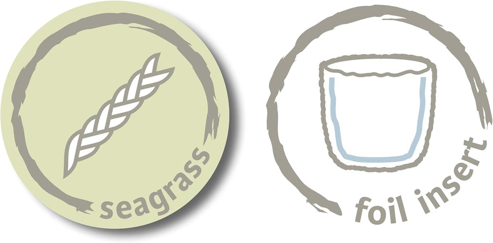 Scheurich Seagrass 17, pot panier/pot panier jonc de mer, couleur : blanc, diamètre 17 cm, hauteur 16 cm, volume 3,5 l.