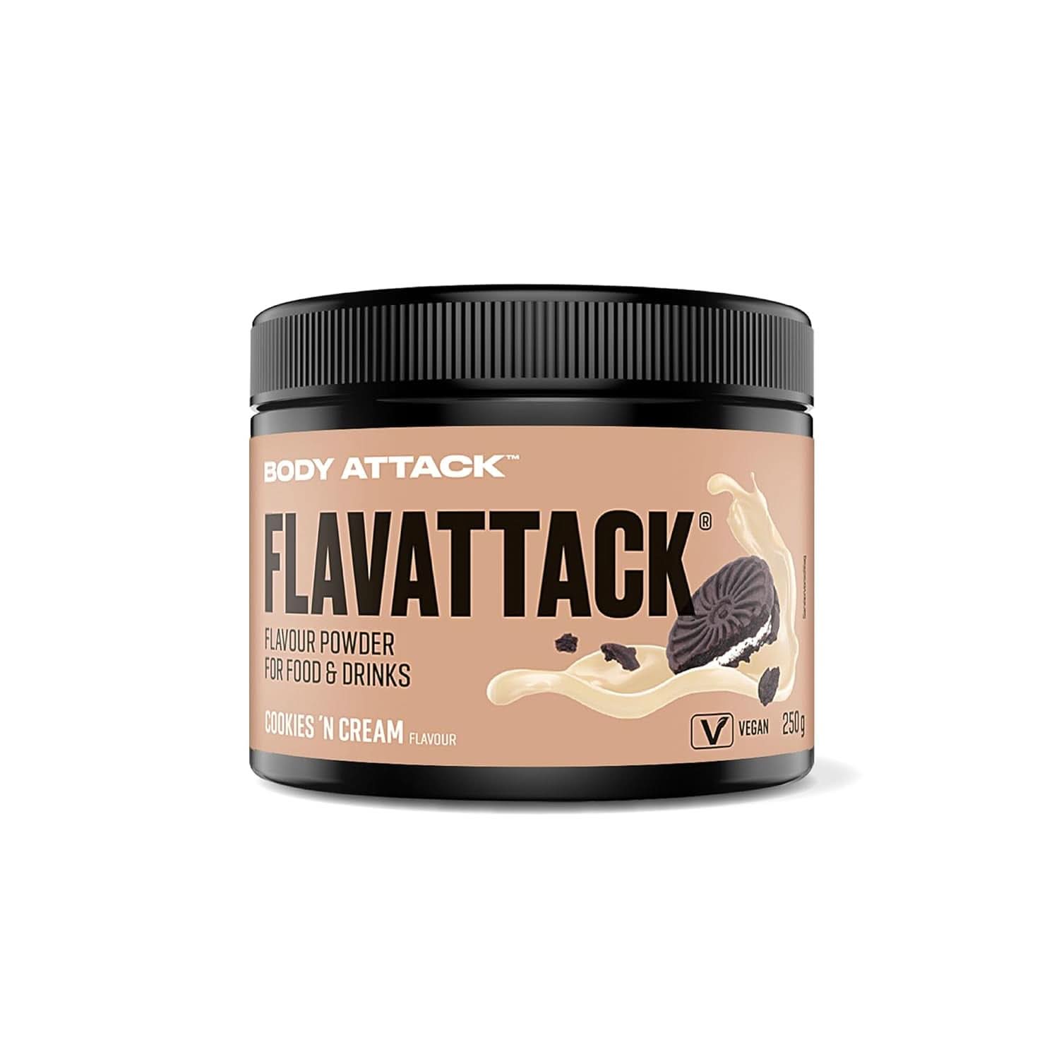 Body Attack Flavattack®, Brownie Double Choc, 250G / 83 portions Aromas Naty Shop 250 grammes Cookies N Cream