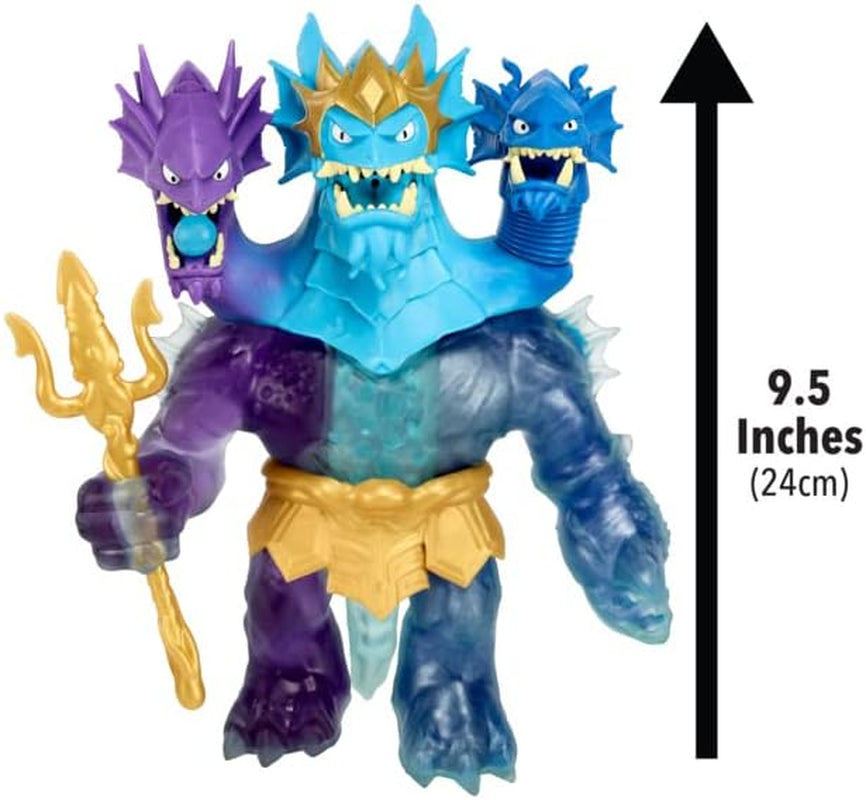 Heroes of Goo Jit Zu Deep GOO Sea King Hydra figurină cu putere de slime 3 în 1, 3 capete și efecte luminoase și sonore Action figures Naty Shop