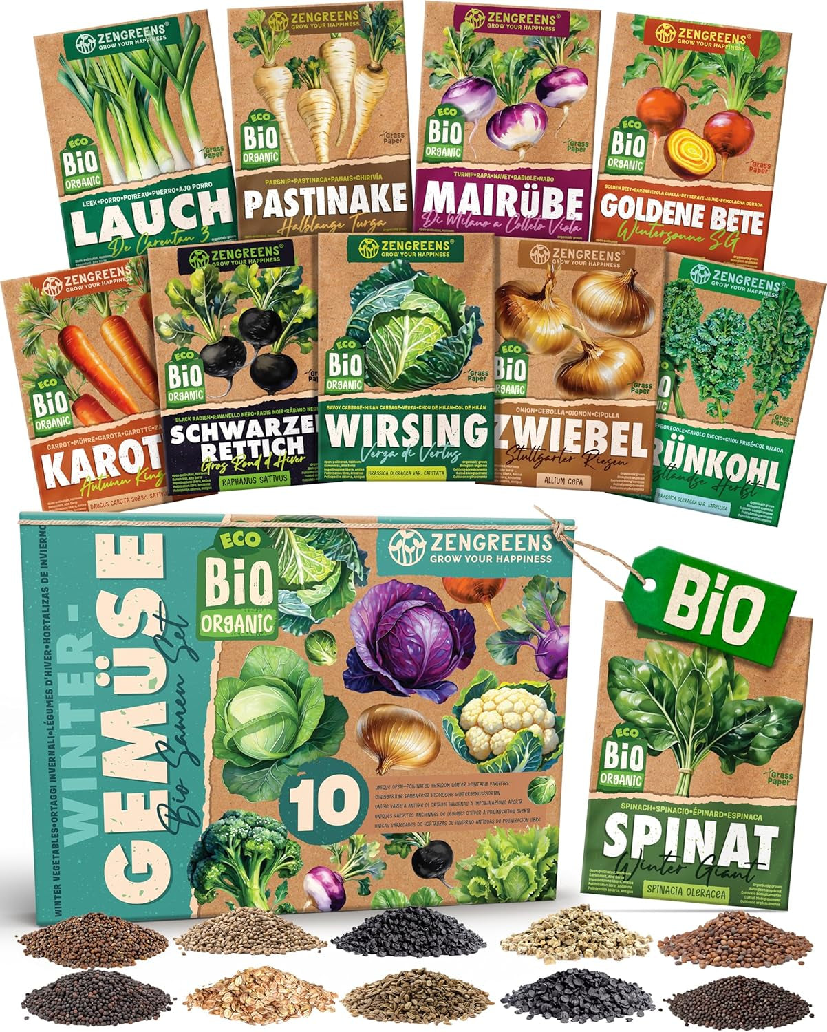 Graines de tomates biologiques dans un ensemble de 10 à 10 graines de tomates pour une culture facile dans le jardin, le balcon ou le parterre surélevé - Graines de plantes - Semis