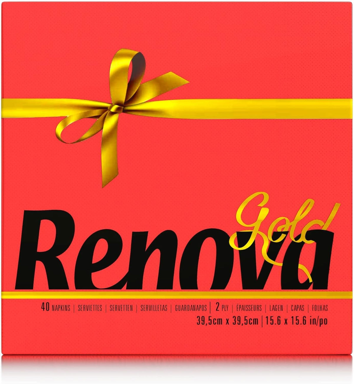 Serviettes en papier Renova Rouge Or - 40 Serviettes