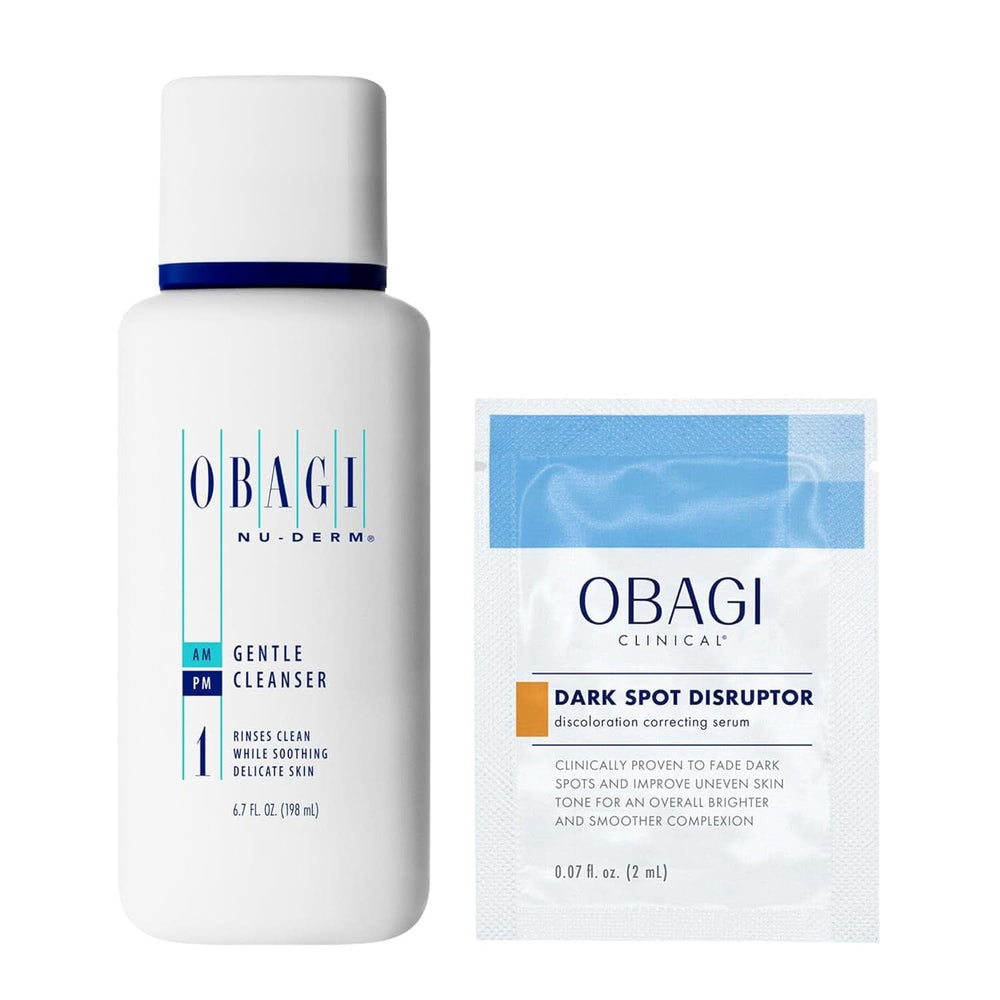 OBAGI Nu-Derm, Nettoyant Doux Visage Peau Normale ou Sèche Cosmétique et Beauté Naty Shop 198 ml (nettoyant + sérum)