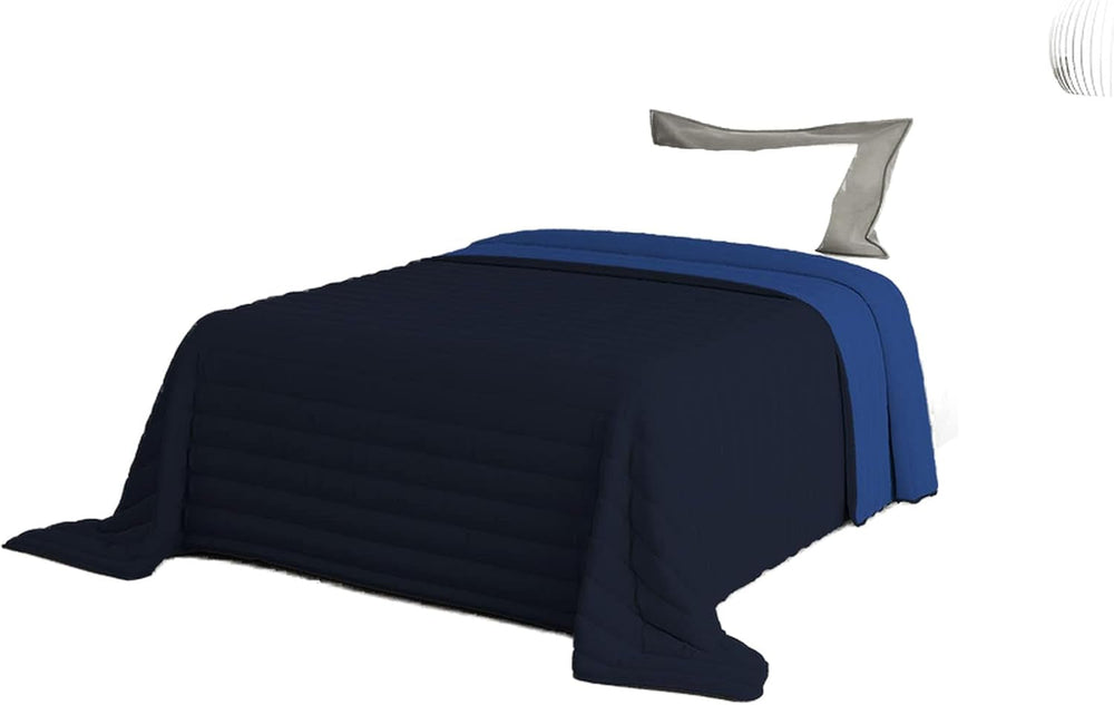 Lenjerie de pat italiană Estivo pat simplu, lenjerie, Aqua, 170 X 270 Cm Plapumi si pilote Naty Shop Albastru 170 X 270 Cm