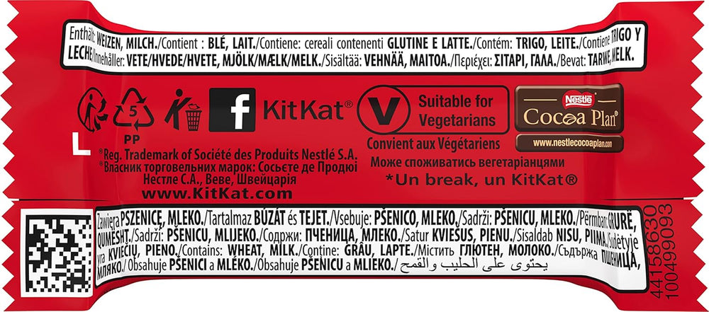 Nestlé Mini barres de chocolat gaufrettes croustillantes au chocolat au lait paquet de 3 (1 x 217 g)