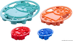Dr. Oetker Peppa Pig Emporte-pièces à gaufrer – Ensemble de 4 pièces pour une pâtisserie créative, facile à utiliser – Parfait pour les biscuits et le fondant, durable et passe au lave-vaisselle