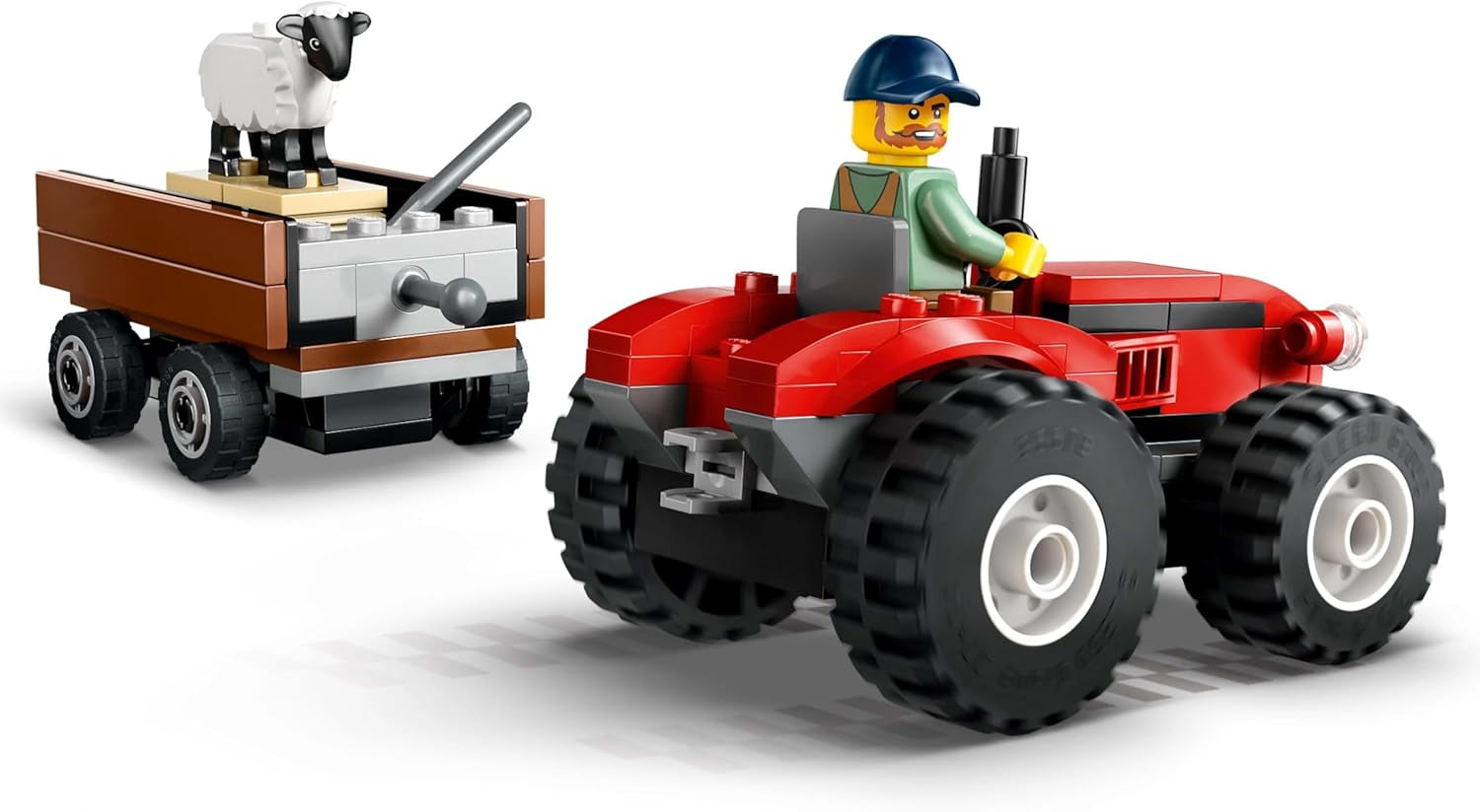Tracteur LEGO City avec remorque - Jouet de ferme avec tracteur et figurines d'animaux - Ensembles de jeu Montessori pour garçons et filles à partir de 4 ans - Cadeau avec 2 figurines 60461 Jeux de construction Besuche den LEGO-Store