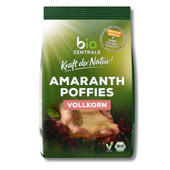 Bouffées d'amarante biocentrale | 125g | végétalien | petits grains d'amarante expansés | source de protéines | pour le muesli, le yaourt et les bols de petit-déjeuner colorés