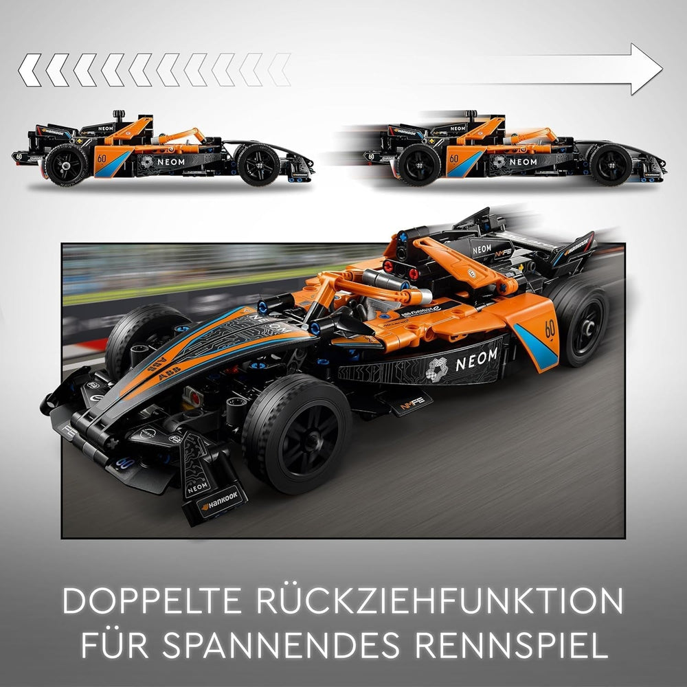 LEGO Technic NEOM Mclaren Formula E Racing Car, jouet de voiture de course pour garçons et filles de 9 ans, kit de modèle de voiture, décoration de chambre d'enfant, idée cadeau d'anniversaire 42169 Ensembles de construction Beuche den LEGO-Store