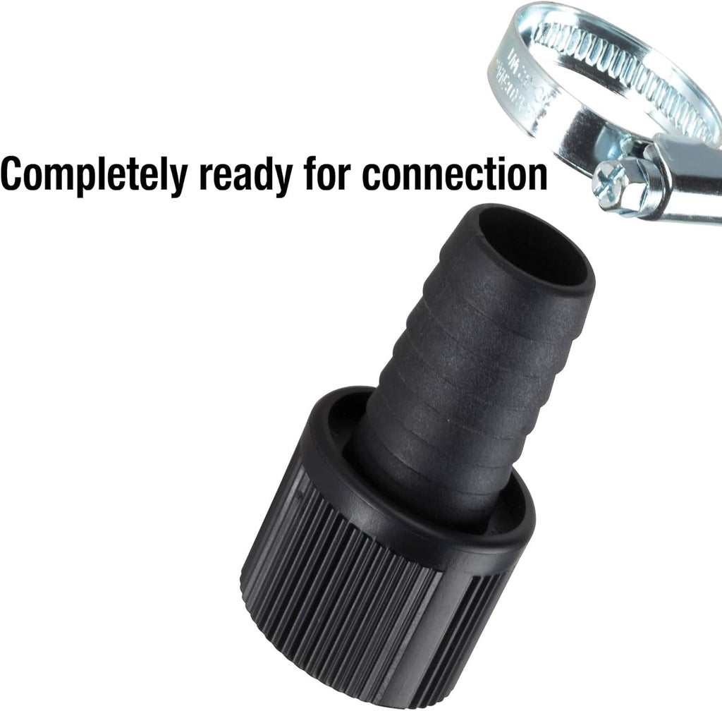 Conector furtun aspirație Gardena 25 mm (1 inch): Conector pompă cu clemă furtun pentru conectare etanșă la furtunul de aspirație (1724-20)