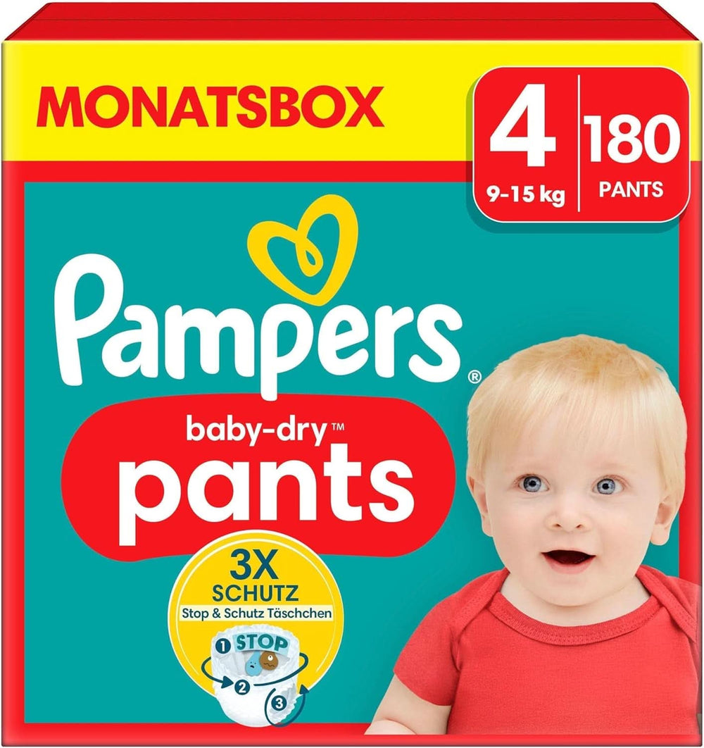 Pampers Windeln Pants Größe 5 Baby-Dry, 160 Windeln, 12Kg-17Kg, 360° Fit Hilft, Auslaufen Zu Verhindern Mother and Child Naty Shop 4 (180 pcs) Nouveau