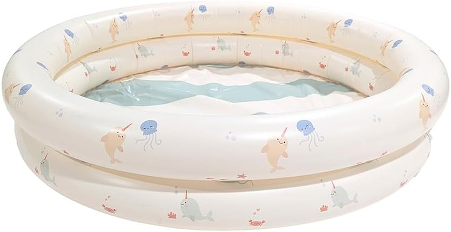 Miniland - Piscine Bébé Gonflable 100cm, Piscine Bébé Ronde Compacte et Sécurisée