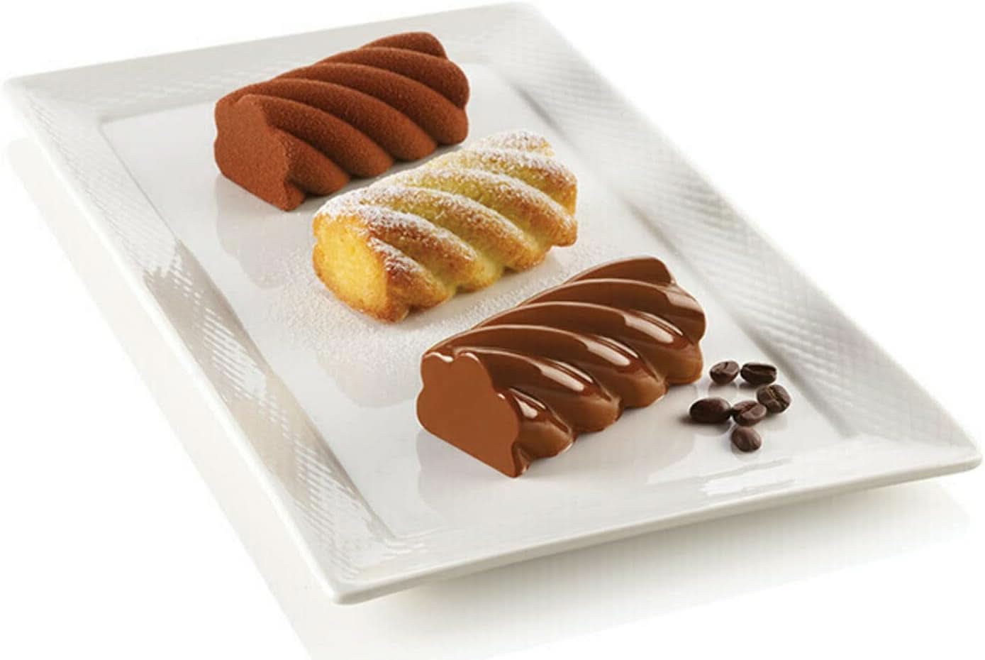 Silikomart, Formă pentru prăjiturele Tartufo de silicon, 8 Monoportii, Ø 62 H 52 mm Bucatarie Naty Shop Swing