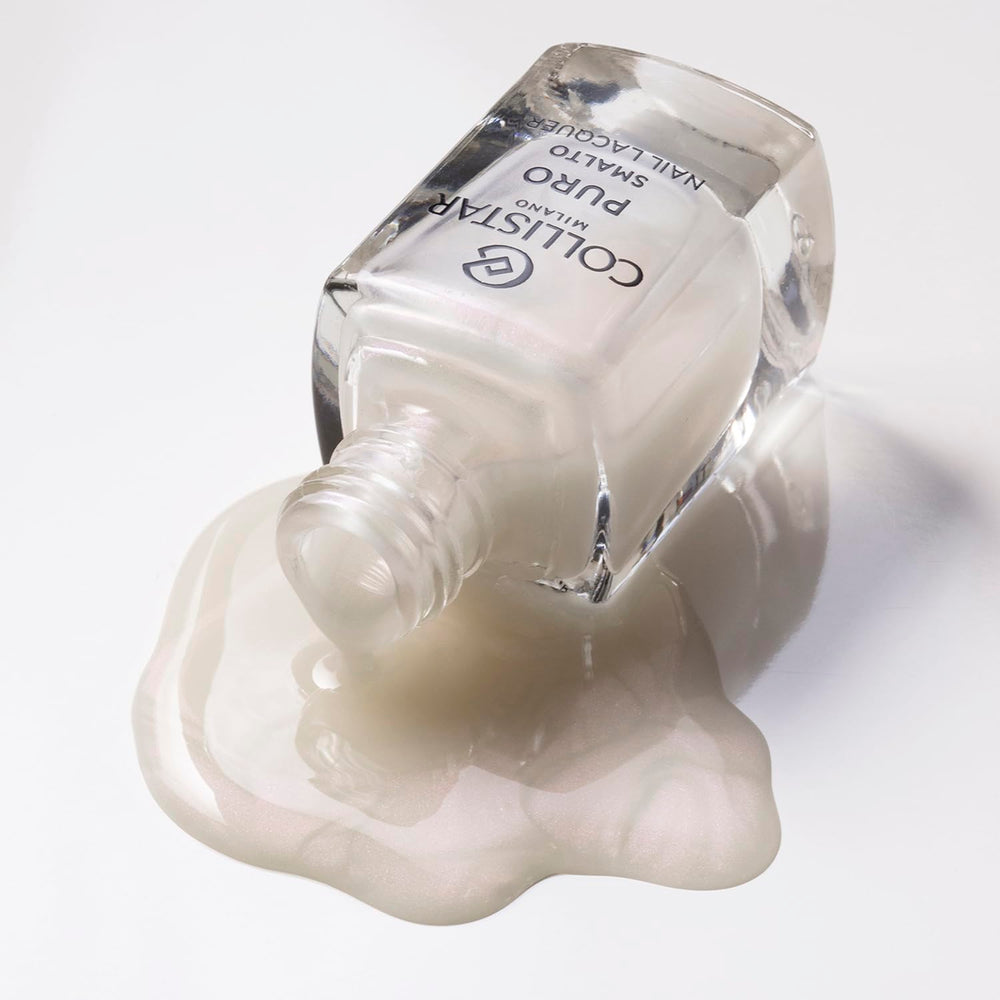 Vernis à ongles Collistar Puro, vernis à ongles longue durée au fini brillant, n° 1. 922 Porcelaine blanche, 10 ml