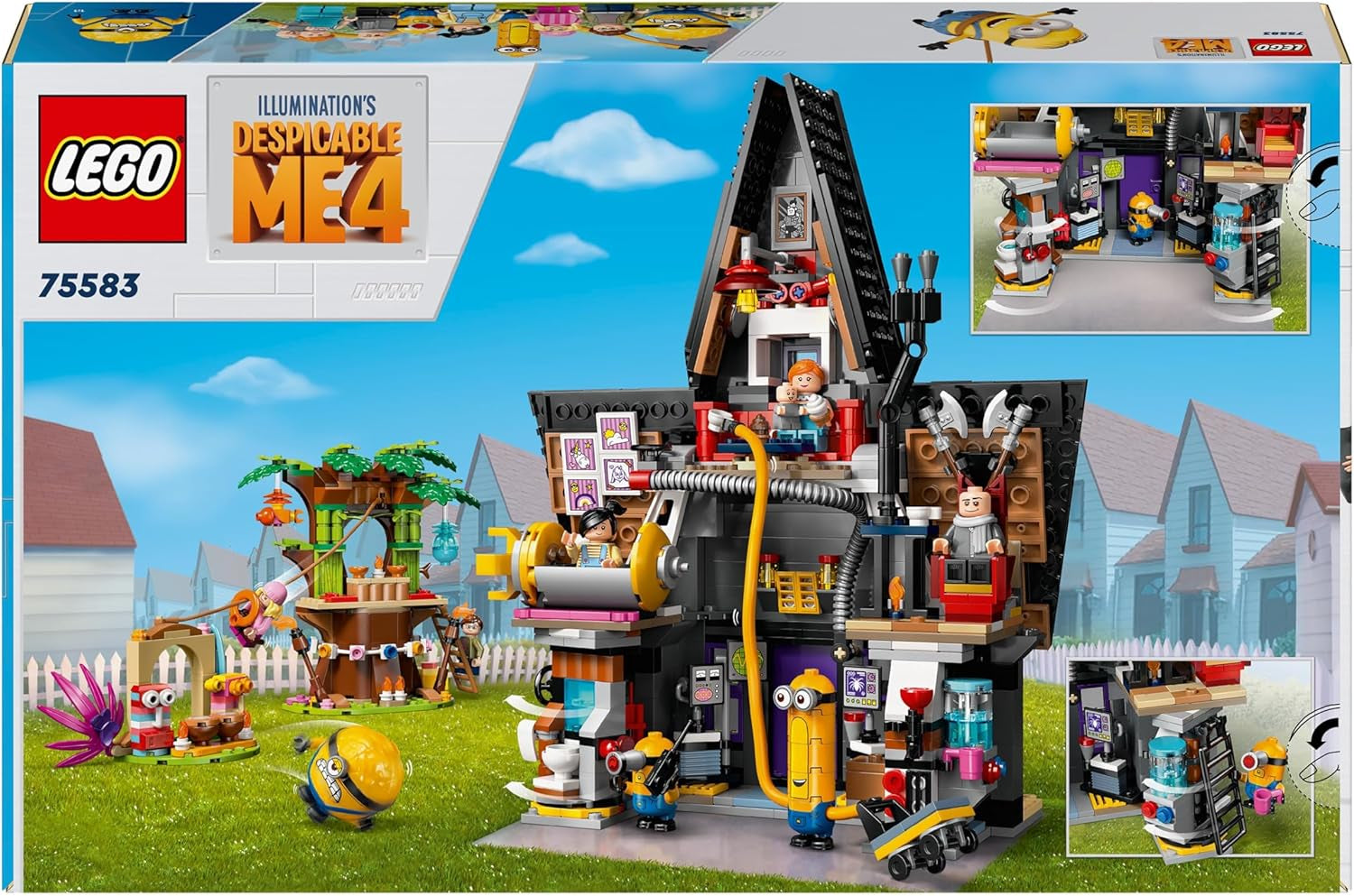 LEGO I - La villa familiale des 4 Grus et des Minions de Simply Incorrigible I - Ensemble de jeu du film Simply Incorrigible 4, jouet pour enfants, cadeau pour garçons et filles de 8 ans et plus 75583 Ensembles de construction Beuche den LEGO-Store