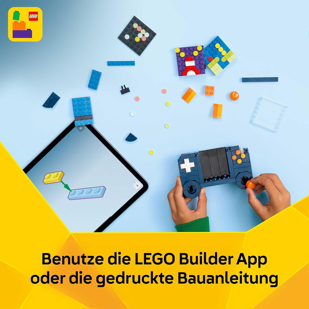 Console de jeu rétro LEGO Creator 3 en 1 – Se transforme en machine d'arcade ou en ordinateur avec clavier et souris – Idée cadeau de joueur pour garçons et filles de 8 ans et plus – 31380