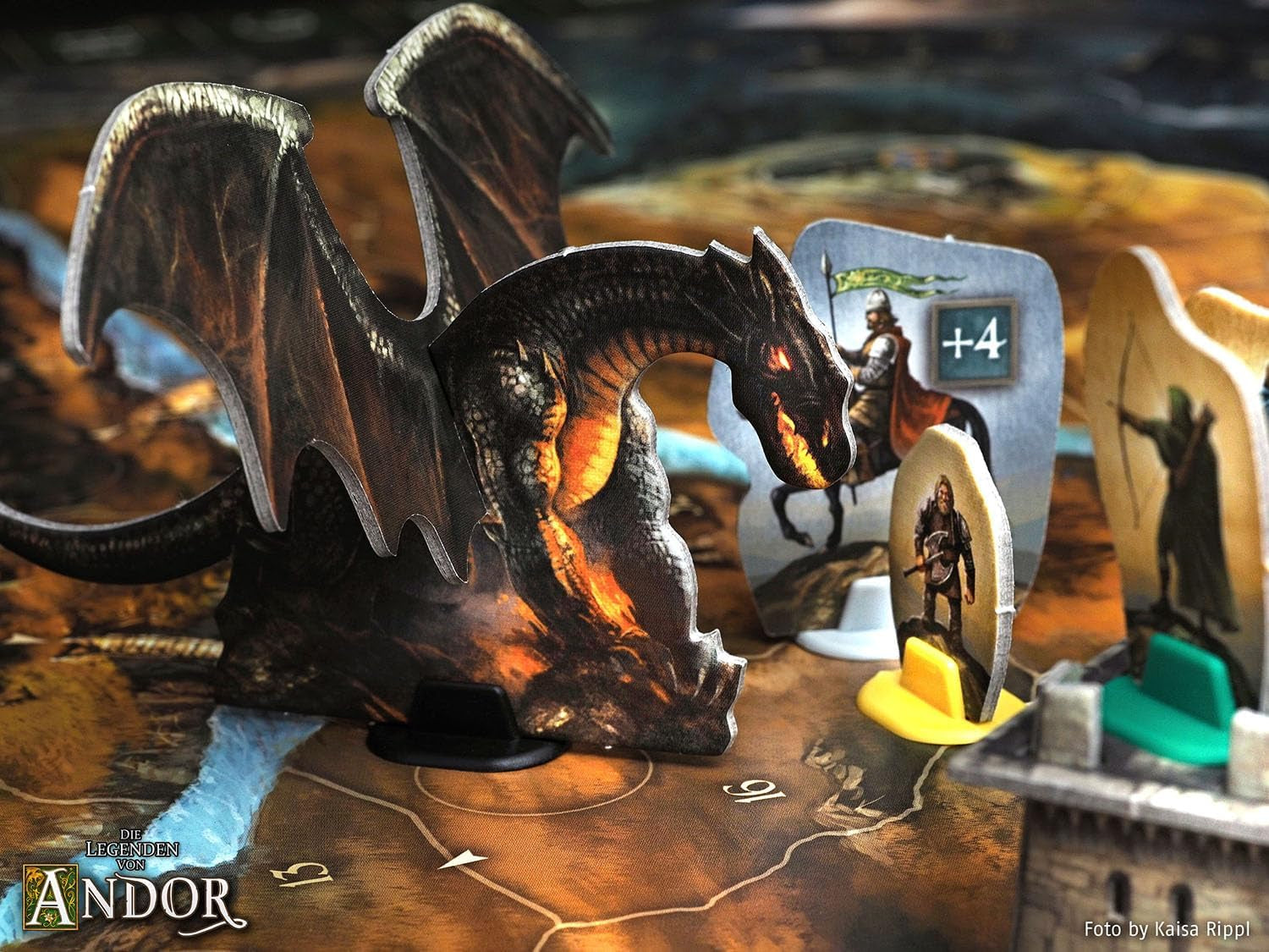 Kosmos 683122 Legends of Andor – Big Box, jeu de base (Kennerspiel des Jahres 2013) et extensions supplémentaires, Fantasy Classic, jeu de société coopératif Fantasy, à partir de 10 ans