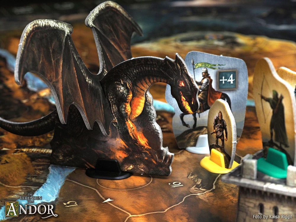 Kosmos 683122 Legends of Andor – Big Box, jeu de base (Kennerspiel des Jahres 2013) et extensions supplémentaires, Fantasy Classic, jeu de société coopératif Fantasy, à partir de 10 ans