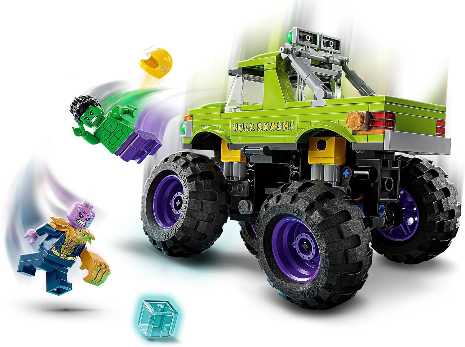 LEGO Ç€ Marvel Hulk Truck Vs. Thanos - Jouet de construction de super-héros - Véhicule et figurines Avengers - Monster truck pour un méga plaisir - Cadeau pour garçons et filles à partir de 7 ans - 76312 Jeux de construction Besuche den LEGO-Store