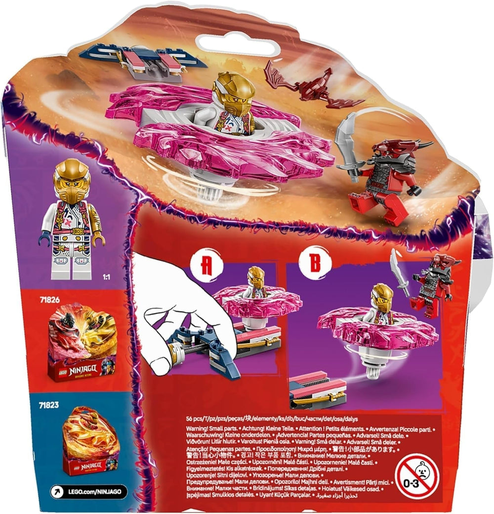 LEGO NINJAGO Le dragon Spinjitzu de Sora - Jouet Ninja d'action avec 2 figurines - Petit ensemble de jeu pour enfants - Idée cadeau pour garçons et filles de 6 ans 71824 Jeux de construction Besuche den LEGO-Store