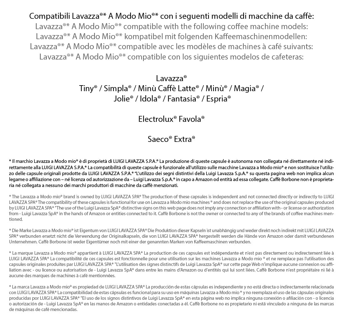 Caffè Borbone Kaffee Kapseln Don Carlo, Blue Mischung - 100 stück - Compatible avec Kaffeemaschinen der Marke Lavazza®* A Modo Mio®*