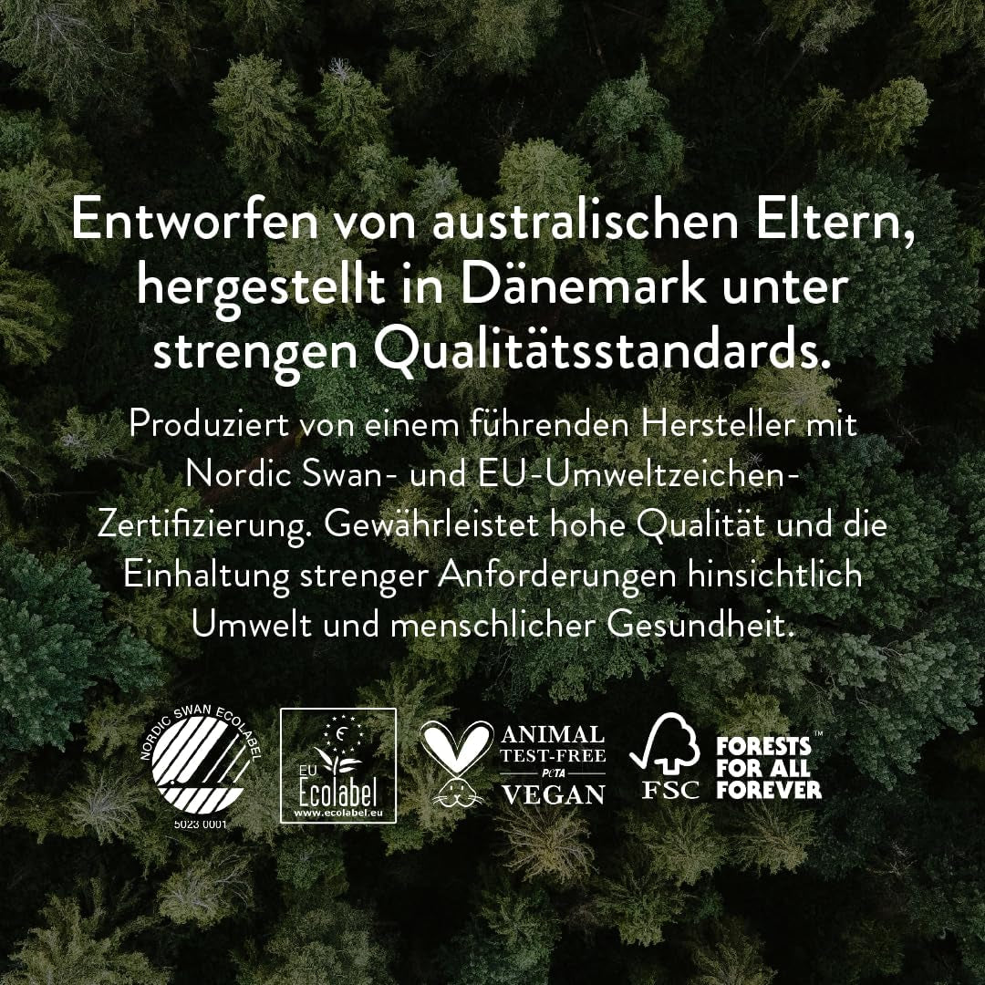 Couches push-up taille 4 L (7-12 kg) - 1 sachet de 25 pièces - Sans substances nocives, écologiques, ultra plates, pour une utilisation nocturne - Fabriquées au Danemark
