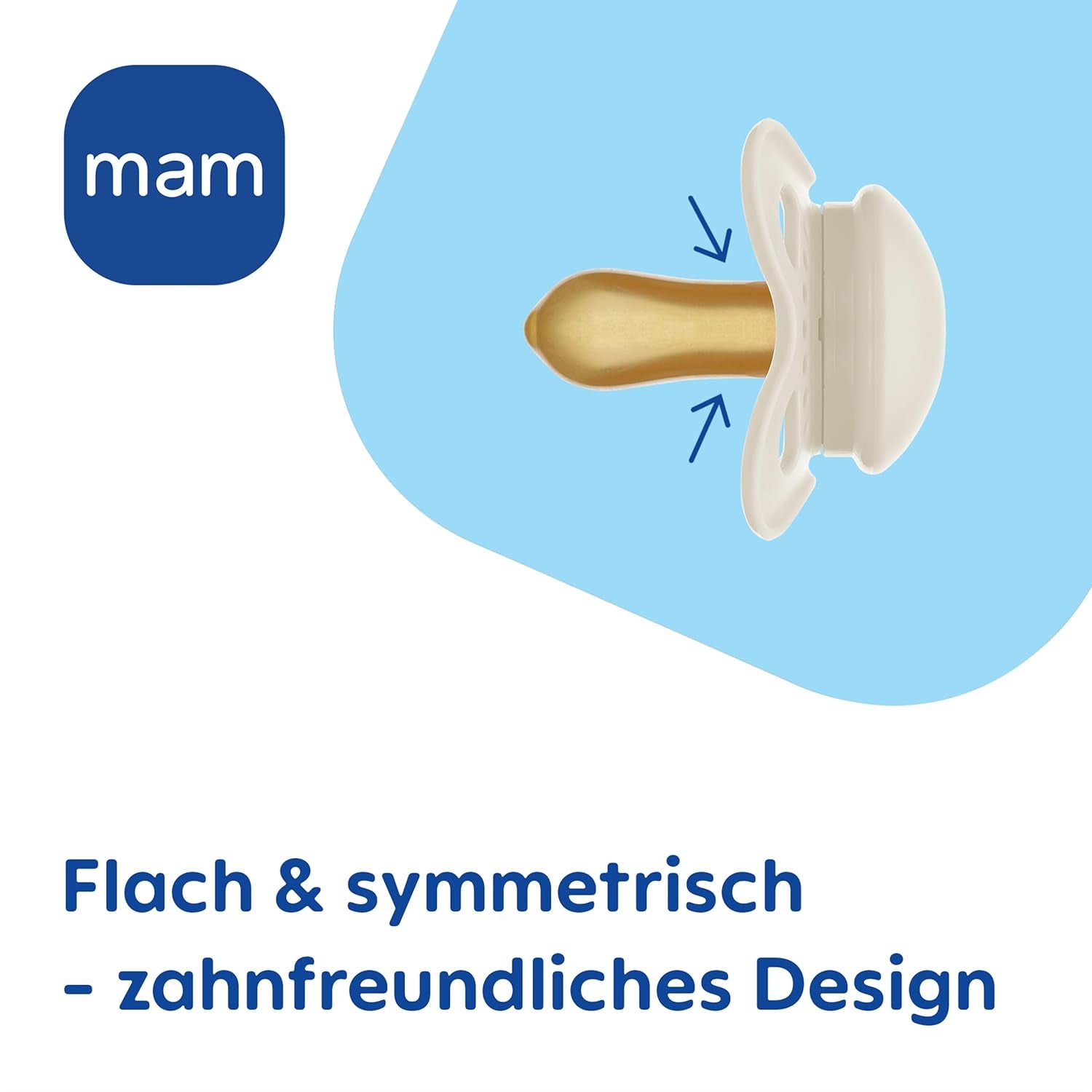 Sucette MAM Originale | Sucette en latex | 0-6 mois | Sucette bébé adaptée à l'allaitement | Recommandé par les sages-femmes Résistant aux morsures | Latex de caoutchouc naturel | Mouton/Lapin | Paquet de 2