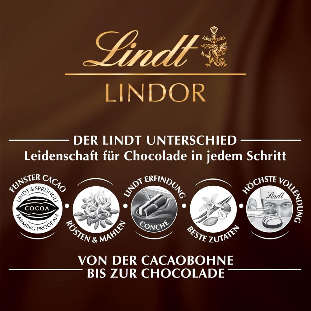 Chocolat Lindt | Bâtonnets de chocolat au lait LINDOR, Offre promotionnelle | 100g | 4 tablettes de chocolat au lait LINDOR fourrées fondantes | Bâtonnets de chocolat (paquet de 3)