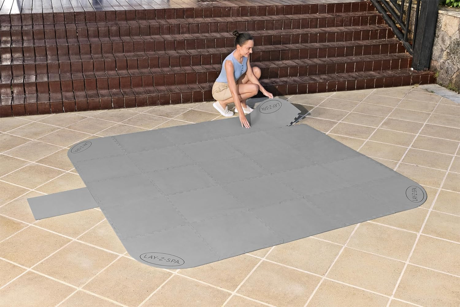 Bestway LAY-Z-SPA Xtras Ensemble de planches de protection de sol 196 x 196 cm