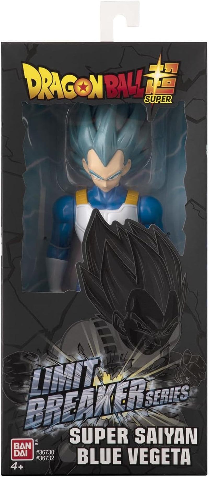BANDAI - Dragon Ball Super - Giant Limit Breaker Figure 30 Cm - Super Saiyan Vegeta Blue - Licența oficială Dragon Ball - Figură Vegeta mare articulată - Jucărie pentru copii 4+ ani - 36732 Action figures Naty Shop