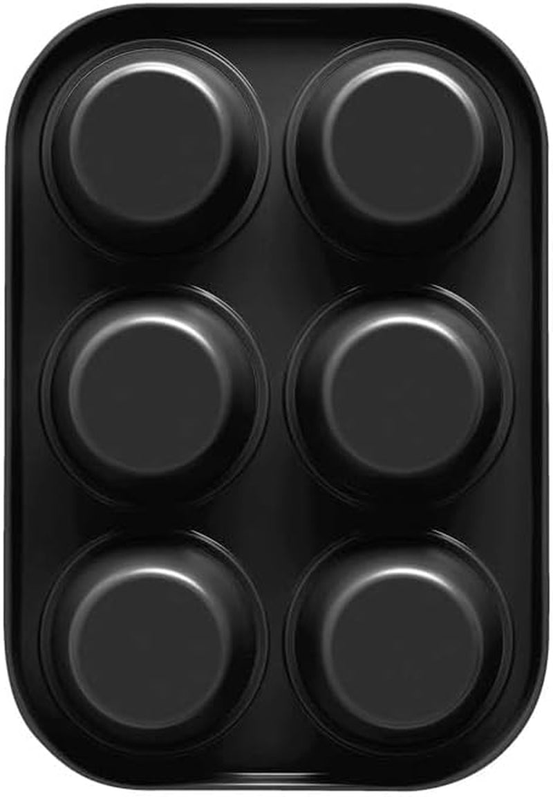 , Forme 6 muffins 18,5x27cm, noir Moules et plaques à pâtisserie Naty Shop