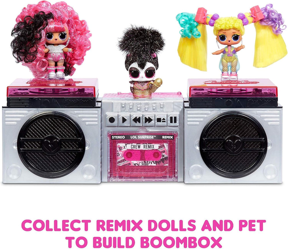 Surpriză L.O.L.! 566977E7C Remix hair flip dolls - Articol de colecție - 15 surprize - Cu capac de păr, accesorii și muzică Papusi Naty Shop