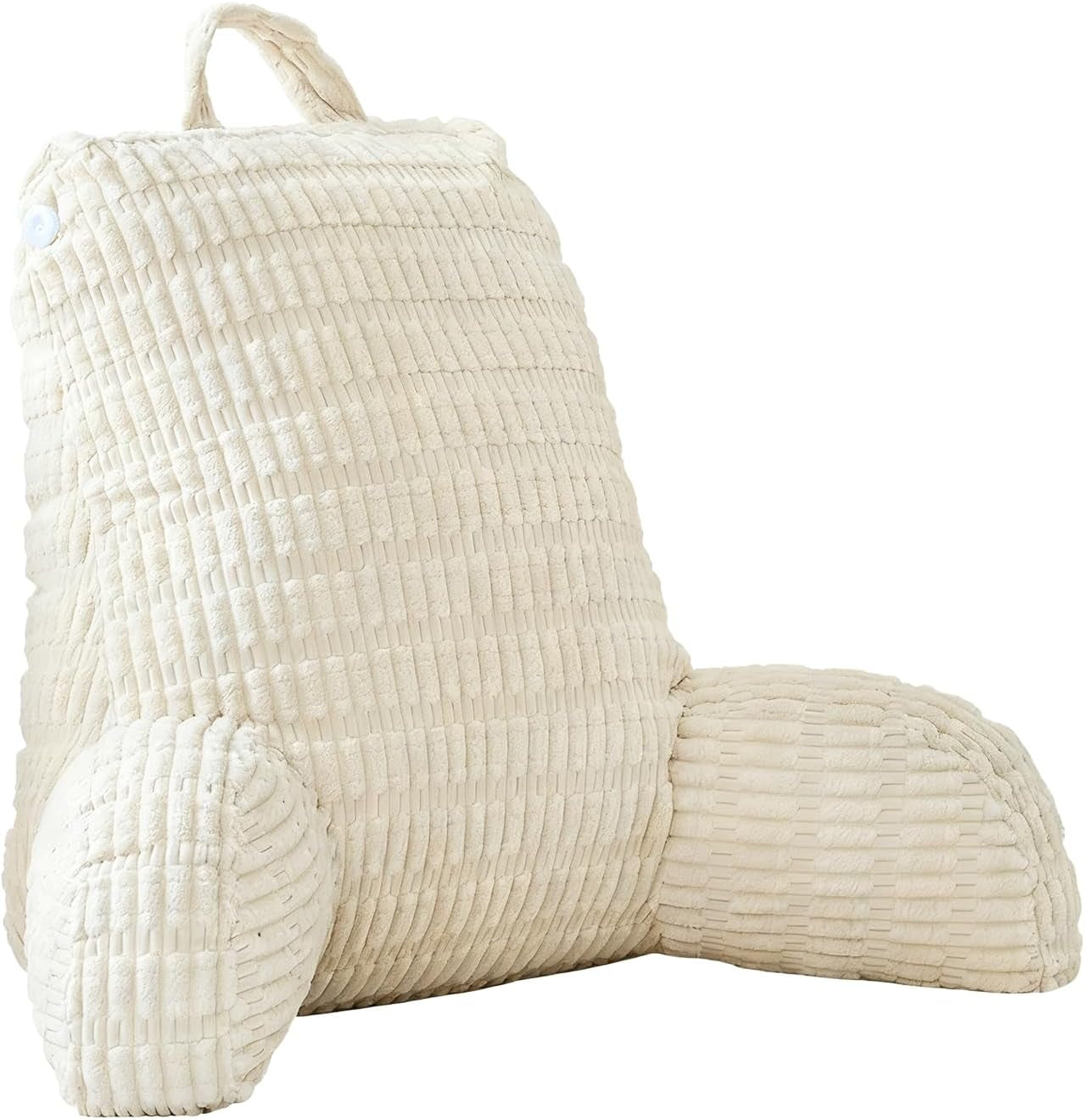 Pernă de citit pentru pat și canapea, pernă de citit cu suport pentru încheietura mâinii, cotiere și suport pentru spate, pernă de spate pentru pat pentru odihnă, relaxare, citit, lucrul la laptop, vizionarea televizorului (gri închis)