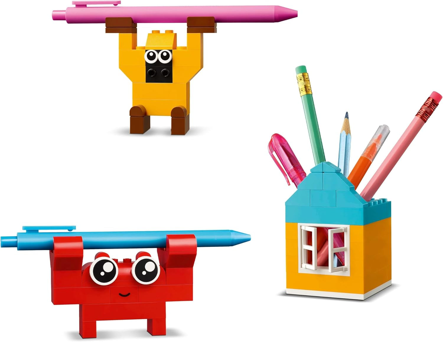LEGO Classic Creative Fun Box, briques de construction colorées pour un jeu de rôle imaginatif, jeu de construction pour débutants, jouets pour filles et garçons à partir de 5 ans, modèles reconstructibles 11042 Sets de construction Besuche den LEGO-Store