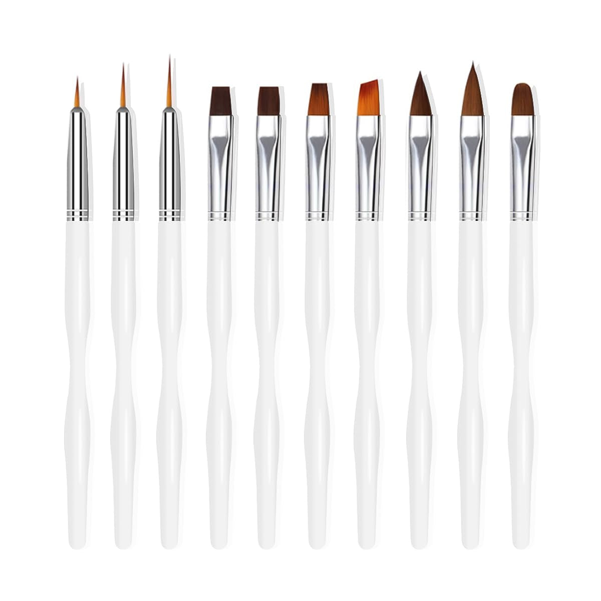 Ensemble de pinces à ongles pour Nail Art, 10 pièces de pinces à ongles, pinces à ongles professionnelles, pinces à revêtement fin pour ongles, noir