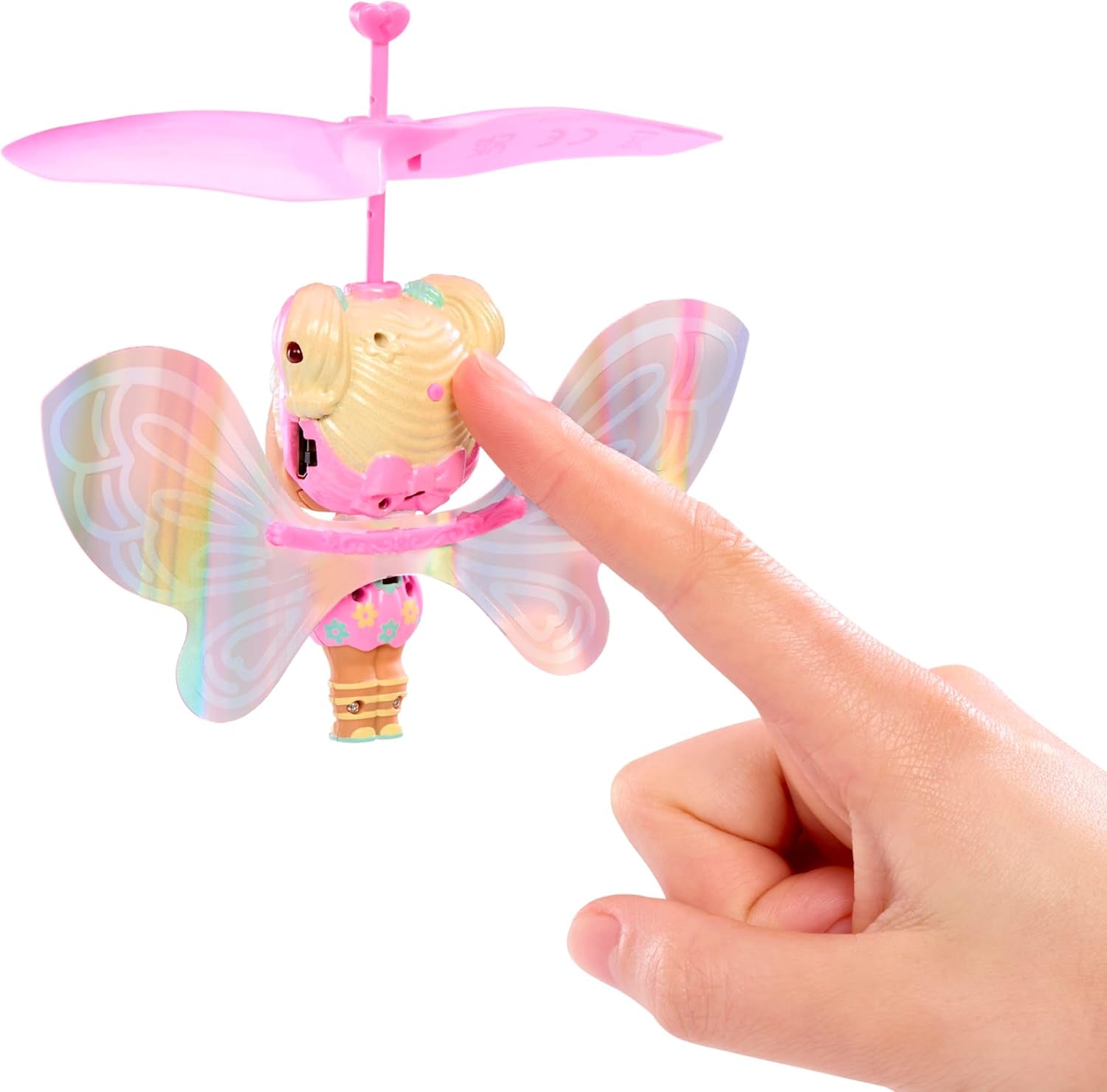 Mdr Surprise ! Magic Flyers Fairies Tots - Flower Child - Comprend 1 poupée et 1 baguette magique dans un paquet en forme de fleur, 2 à collectionner, Rose