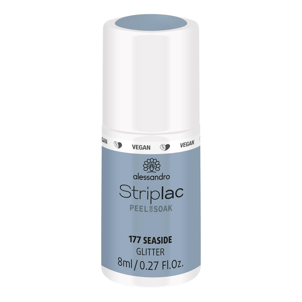 alessandro Striplac UV-Nagellack Flat White – Facile et facile à utiliser – Application facile grâce à la technologie Peel-Off – Vegan et sans alcool – 8 ml