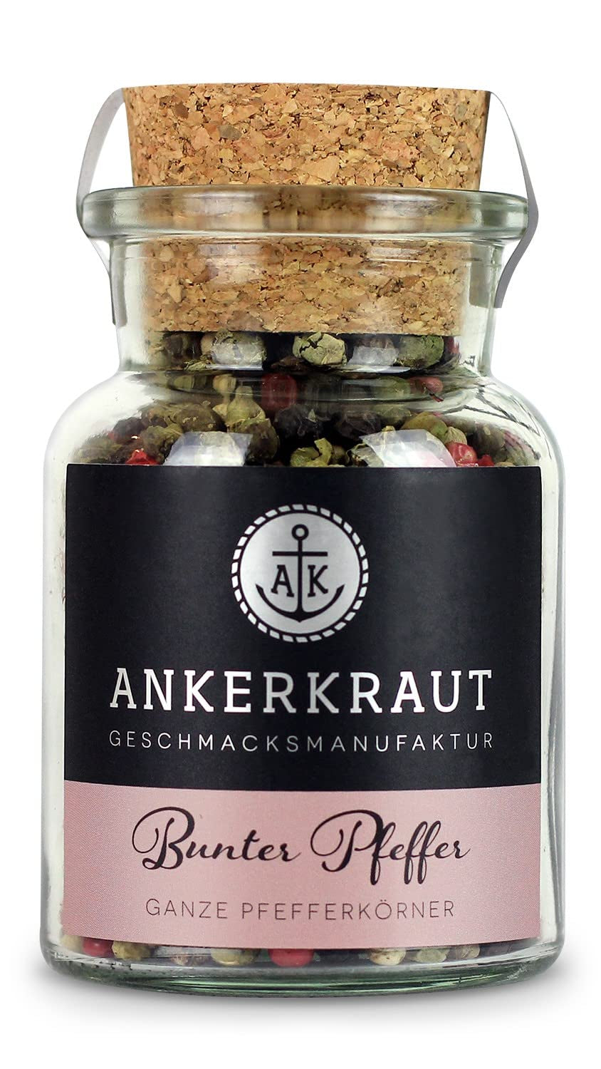 Ankerkraut Bunter Pfeffer, ganze Pfefferkörner für die Pfeffermühle, 150g dans le sachet