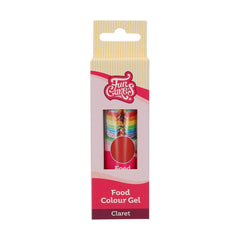 Funcakes Food Color Gel Claret: Colorant alimentar foarte concentrat pentru aluat, cremă, fondant și marțipan. Dozare ușoară. Picătură individuală pentru a crea culori vibrante. Halal. 30 g.