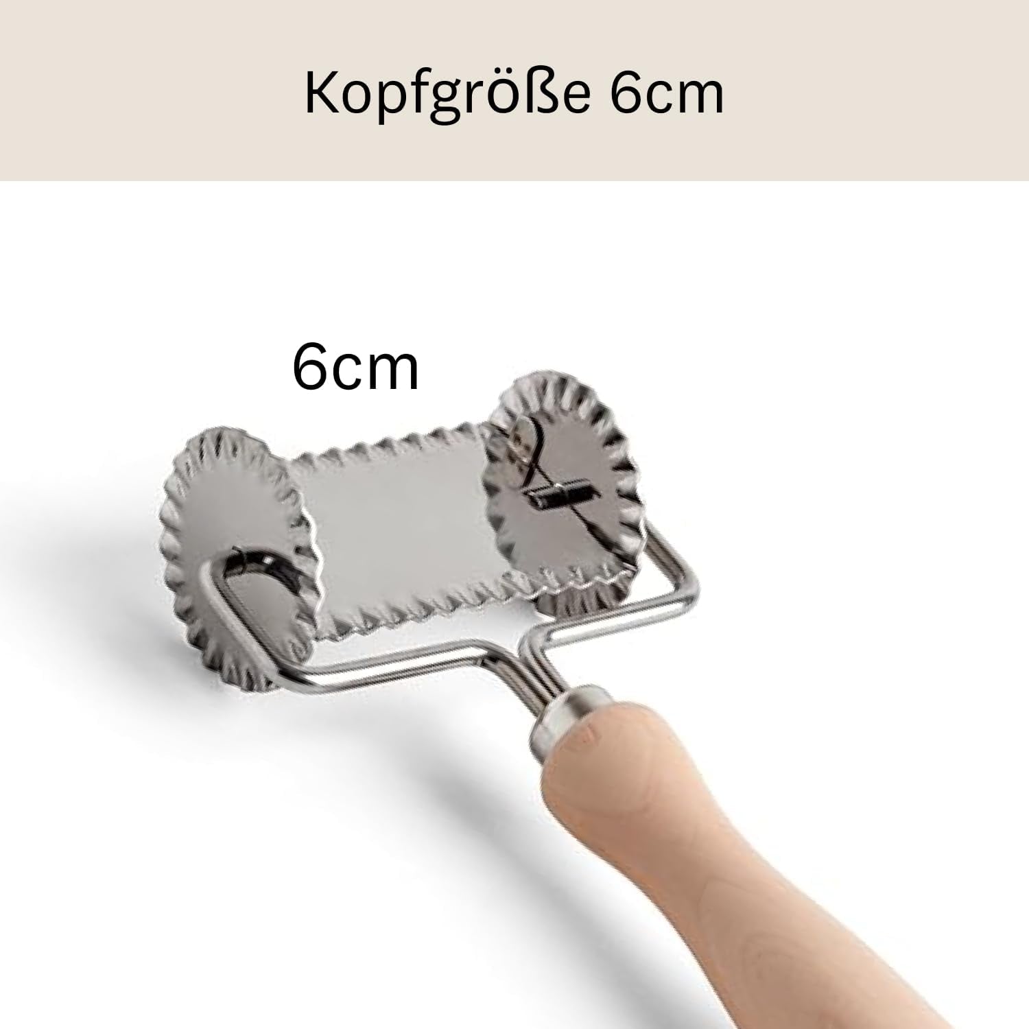 MARCATO emporte-pièce carré outil à gâteau dentelé en acier 6 cm coupe précise robuste Durable