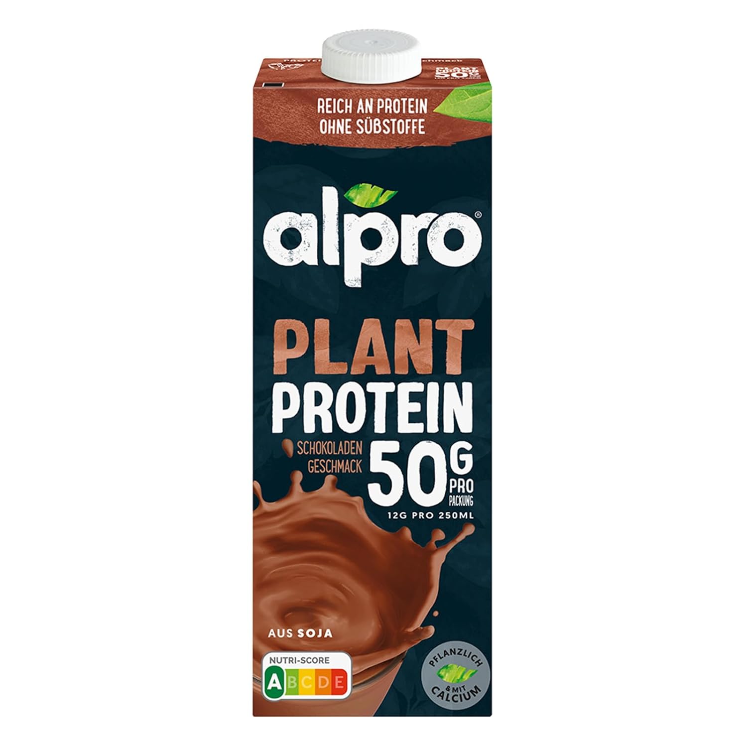 Alpro Proteindrink Chocolat Soja 8x1L - Protéine Végétale