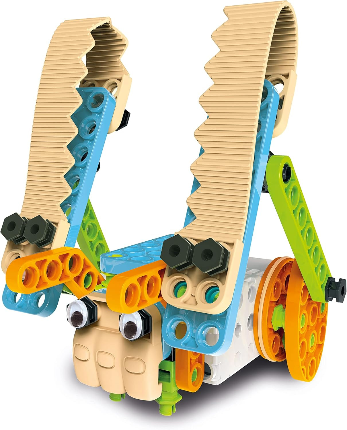 Clementoni 97860 Science & Play Build – Mechanics Junior Lustige Tiere, Bausatz for 8 Tiermodelle, Motorbetriebenes Konstruktionspielzeug for Kinder ab 6 ans Amazon Exclusive