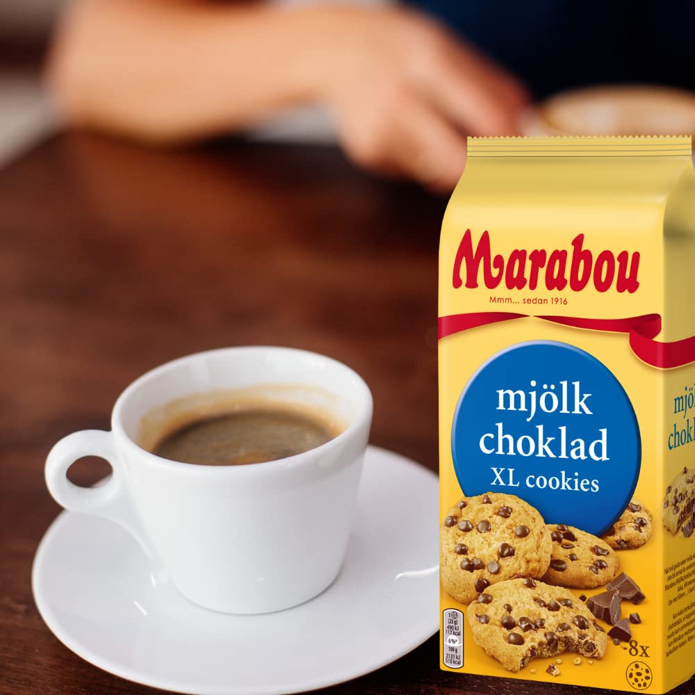 Daim Cookies Marabou Daim XL 10x184 g - Morceaux croustillants de Daim dans un délicieux biscuit