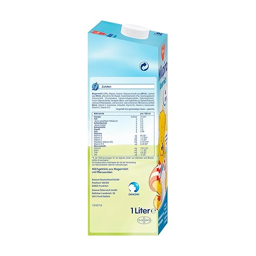 Lait infantile Milupino prêt à boire (6X1L), dès 1 an, pour les petits enfants en phase de croissance Naty Shop
