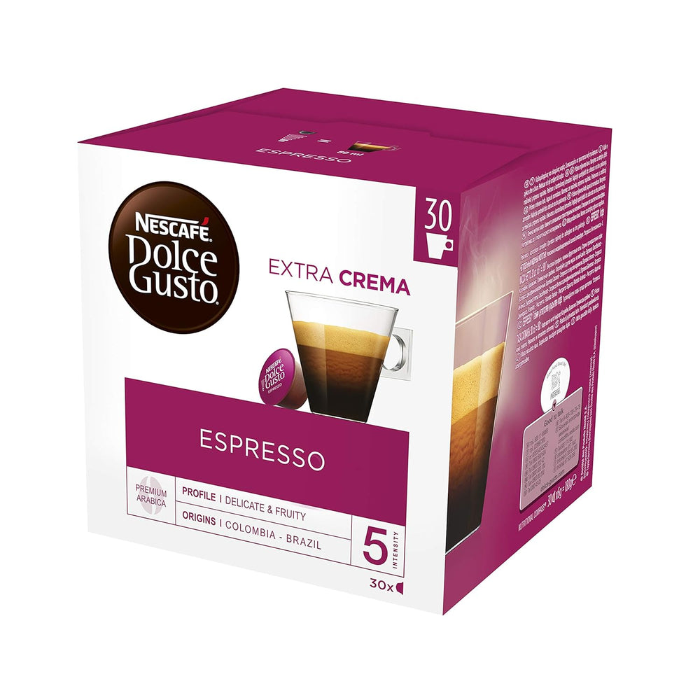 NESCAFÉ Dolce Gusto Dallmayr Crema d´Oro, XXL-Vorratsbox, 90 Kaffeekapseln, 3er Pack (3 x 30 Kapseln) & Espresso, XXL-Vorratsbox, 90 Kaffeekapseln, Aromaversiegelte Kapseln, 3er Pack (3 x 30 Kapseln)