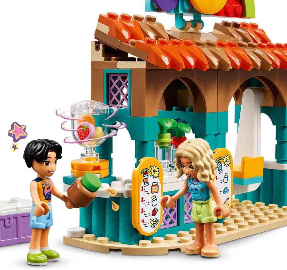 LEGO Friends Smoothie Stand At The Beach Jeu de rôle Idée cadeau pour filles et garçons de 6 ans avec figurines de jeu Tortue et accessoires Jouet de développement social 42625 Jeux de construction Besuche den LEGO-Store
